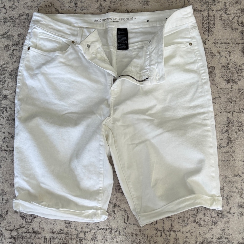 Chico's Classic White Jean Shorts for Women